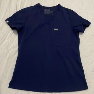 FIGS Catarina Vneck Scrub top size XS Navy
